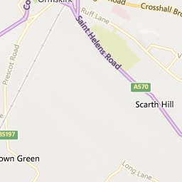 Map of Ormskirk