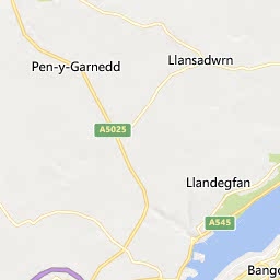 Map of Bangor