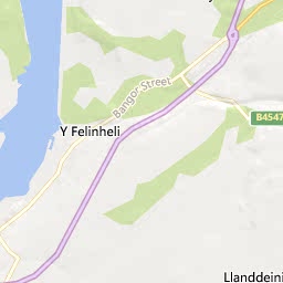Map of Y Felinheli