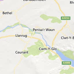 Map of Caernarfon