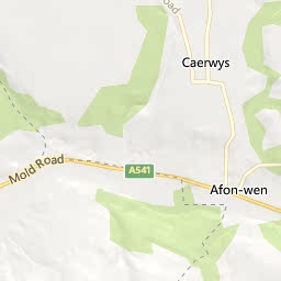 Map of Caerwys