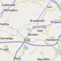 Map of Warrington