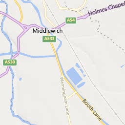 Map of Middlewich