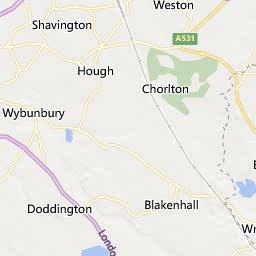 Map of Crewe