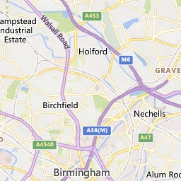 Map of Sutton Coldfield