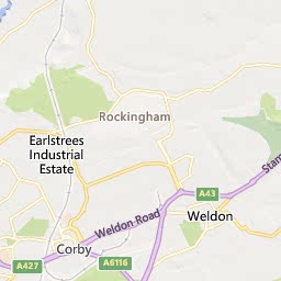 Map of Corby