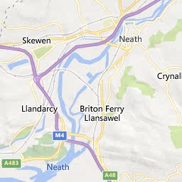 Map of Neath