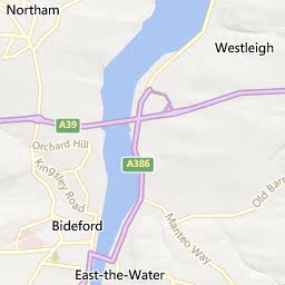 Map of Bideford