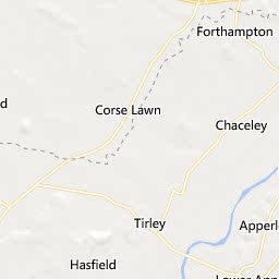 Map of Tewkesbury