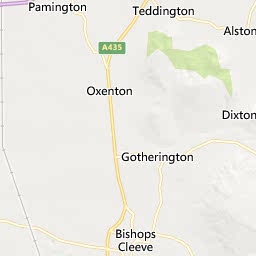 Map of Tewkesbury