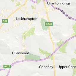 Map of Cheltenham