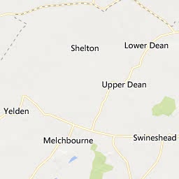 Map of Rushden