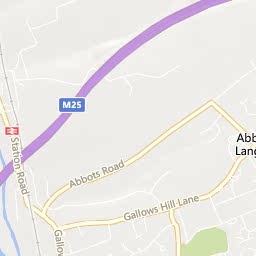 Map of Abbots Langley