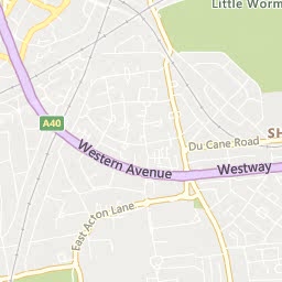Map of West Acton
