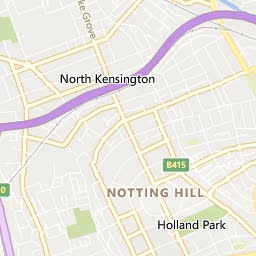 Map of Ladbroke Grove