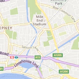 Map of Surrey Quays