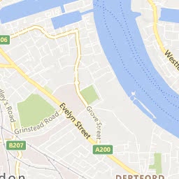 Map of Surrey Quays
