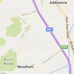 Map of Weybridge