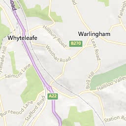 Map of Caterham