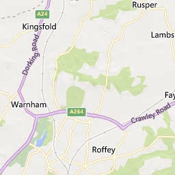 Map of Horsham