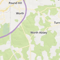 Map of Crawley