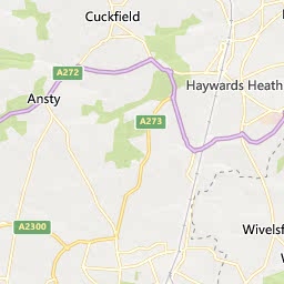 Map of Haywards Heath