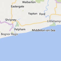 Map of Bognor Regis