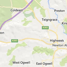 Map of Newton Abbot