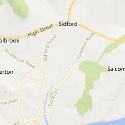 Map of Sidmouth