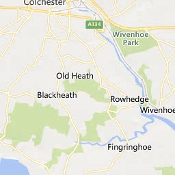 Map of Colchester