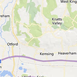 Map of Sevenoaks