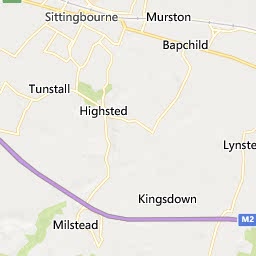 Map of Sittingbourne