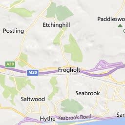 Map of Hythe